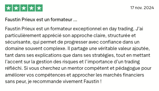 Avis client Trustpilot UGK Trading n°4