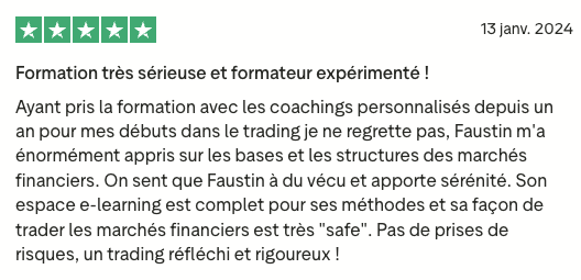 Avis client Trustpilot UGK Trading n°8